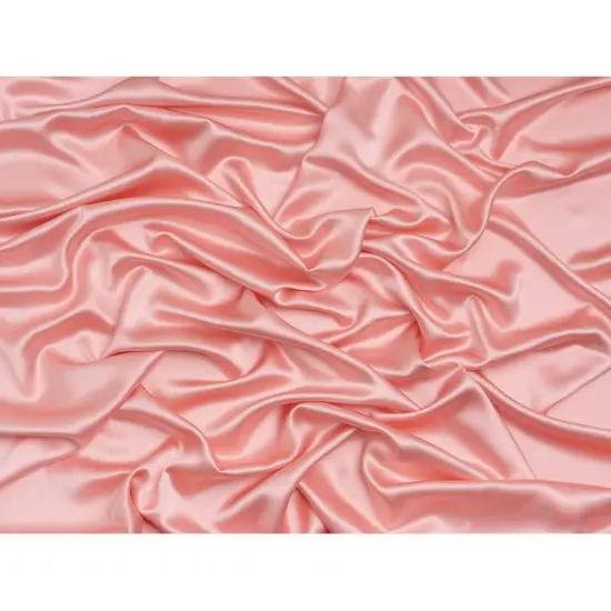 1 Yard Candy Pink Silk Crepe Back Satin Luxurious Flowing Elegant Draped Fabric 44 inch Width {3}