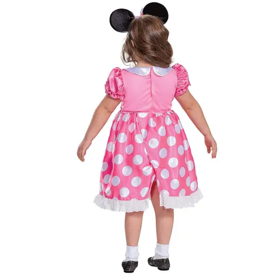 Kids Pink Minnie Adaptive Costume with Ears Headband and Medical Access Design {2}