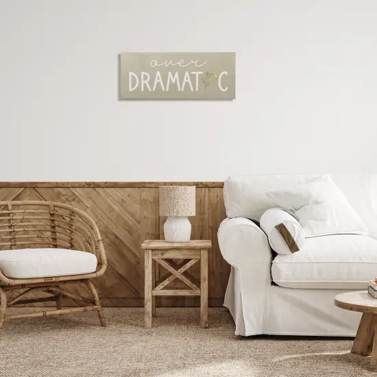 Stupell Industries Over Dramatic with Floral Canvas, design by Lil' Rue {2}