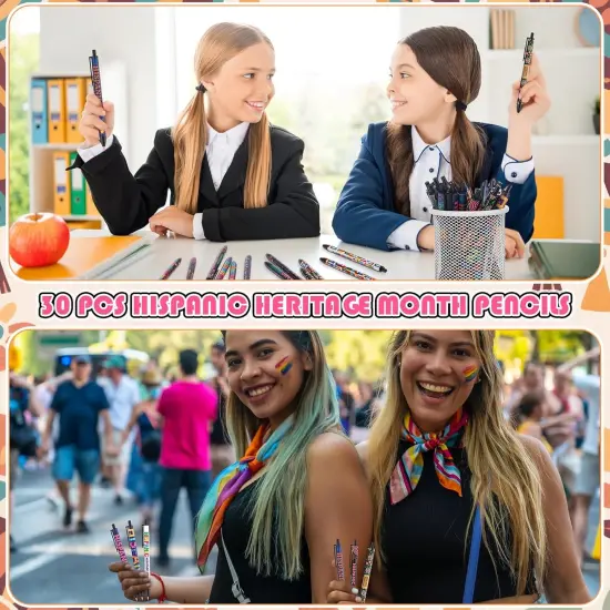 Hispanic Heritage Month Mechanical Pencils (Black) {4}