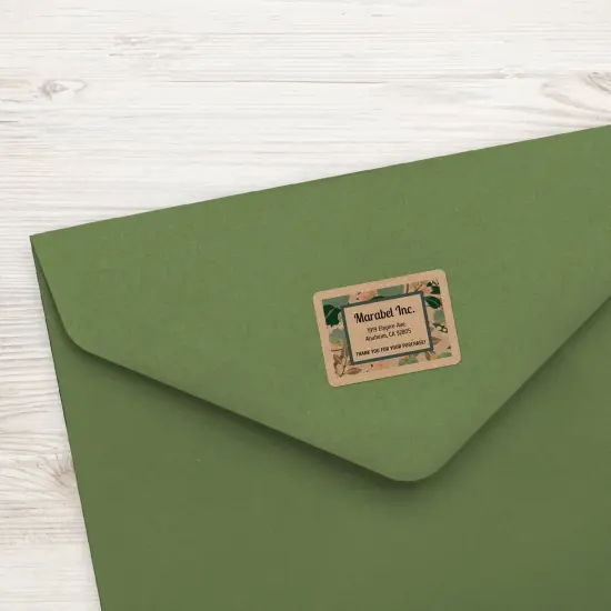 Avery Kraft Brown Rectangle Labels with Sure Feed, 2/3" x 1-3/4" {3}