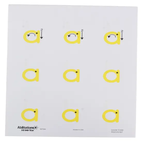 Abilitations Hi-Write Alphabet Paper, Lowercase, 100 Sheets {3}