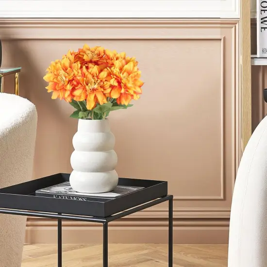 Orange Faux Silk Flowers (Orange) {3}