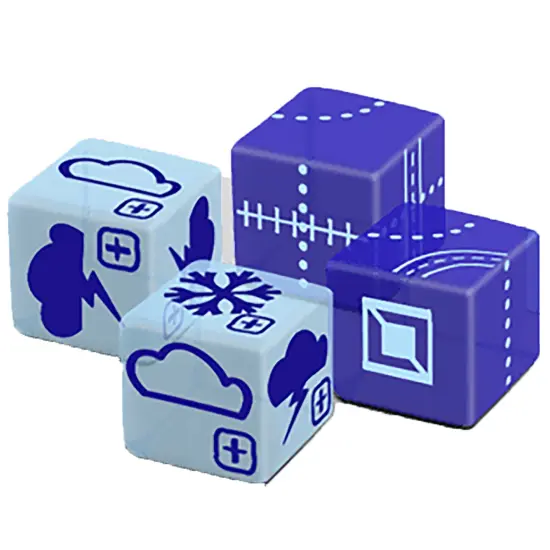 Railroad Ink: Sky Expansion Pack - For Railroad Ink/Railroad Ink Challenge Core Games, Ages 8+, 1+ Players, 15-30 Min {7}