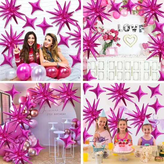 Star Balloons Kit (Hot Pink) {2}