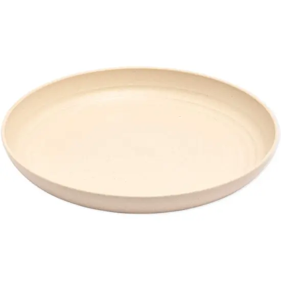 6-Pack Wheat Straw Plates 8.75" Unbreakable Dishwasher & Microwave Safe Eco-Friendly Tableware, Beige Brown {6}