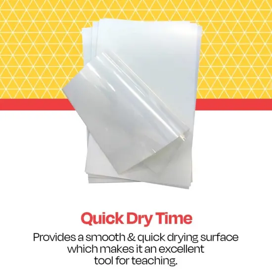 School Smart Inkjet Transparency Film with Sensing Strip, 8-1/2 x 11 Inches, Clear, Pack of 50 {6}