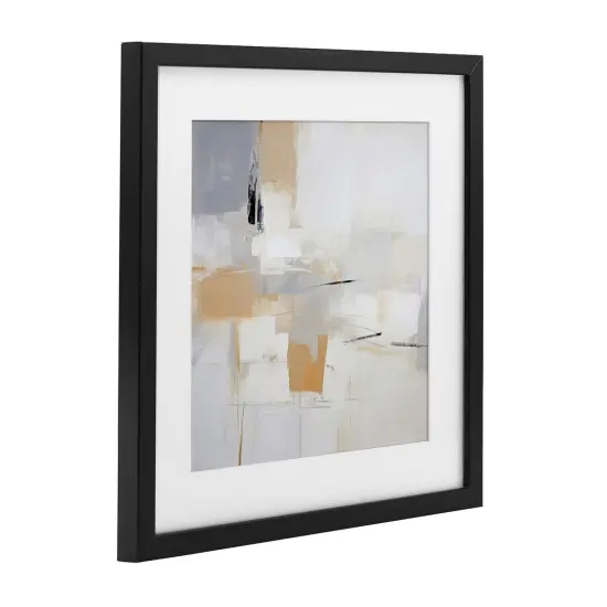 Stupell Industries Yellow Abstract Visionaries Framed Print Under Glass, design by Irena Orlov {3}