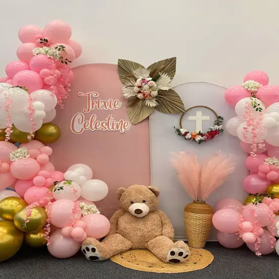 172Pcs Pink Balloon Garland Arch Kit (Pink) {2}