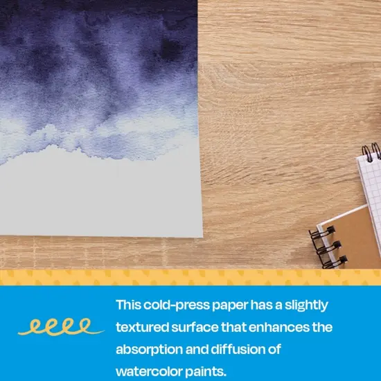 Sax Watercolor Paper, 18 x 24 Inches, 140 lb, Natural White, 50 Sheets {6}