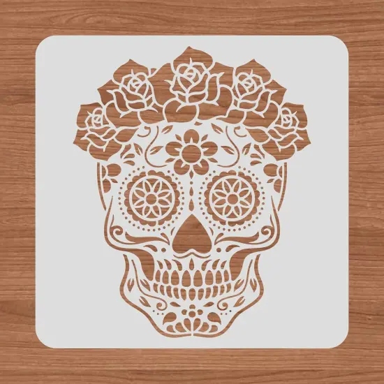 Pirate Skull Stencil Template(6x612x12 inch Mexico Sugar Skull Starry Painting Art Template(Painting) {5}