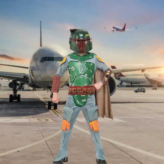 Child Boba Fett Costume, Star Wars Outfit with Armor Detailing {1}