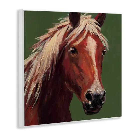 Stupell Industries Modern Horse on Green Wall Plaque, design by Wani Pasion {3}