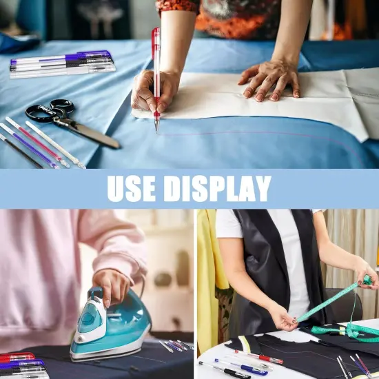 Heat Erasable Pens for Fabric (Black, Blue, White, Red) {6}