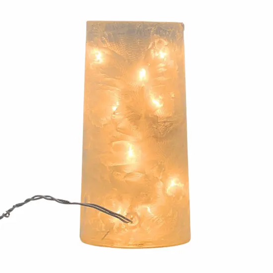 Stony Creek 10.0 Inch Snowman Friends Pre-Lit Vase Christmas Lighted Glass Accent , Christmas Decor Kitten Squirrel Bunny Deer Cardinal {2}