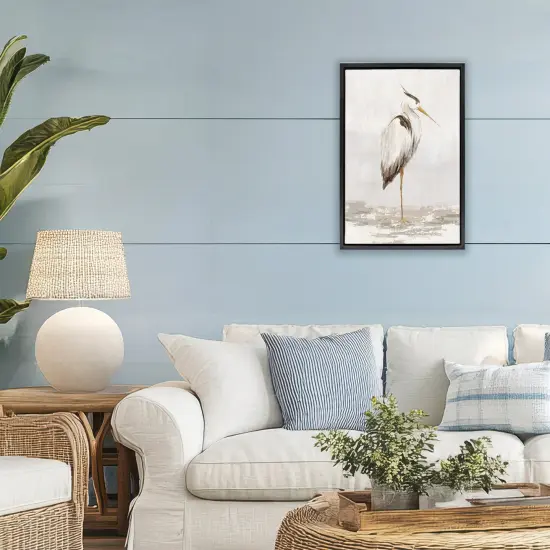 Stupell Industries Serene Heron Balancing Floating Frame, design by Hannah Dawson {2}
