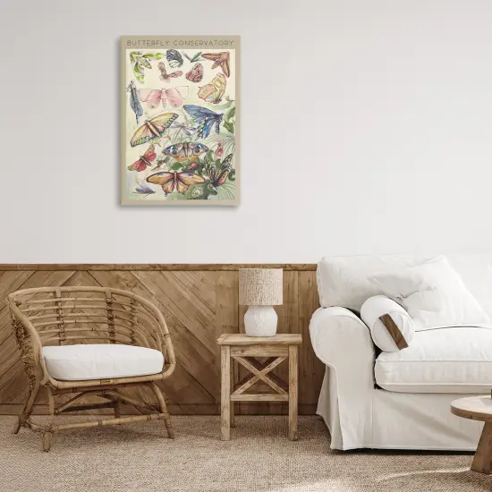 Stupell Industries Vintage Butterfly Conservatory Canvas, design by DIANNART {8}