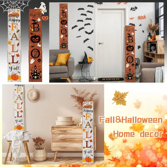 2 in 1 Fall Porch Sign Decor 47 (bright color) {5}