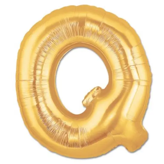 LETTER Q FOIL BALLOON Metallic Silver {2}