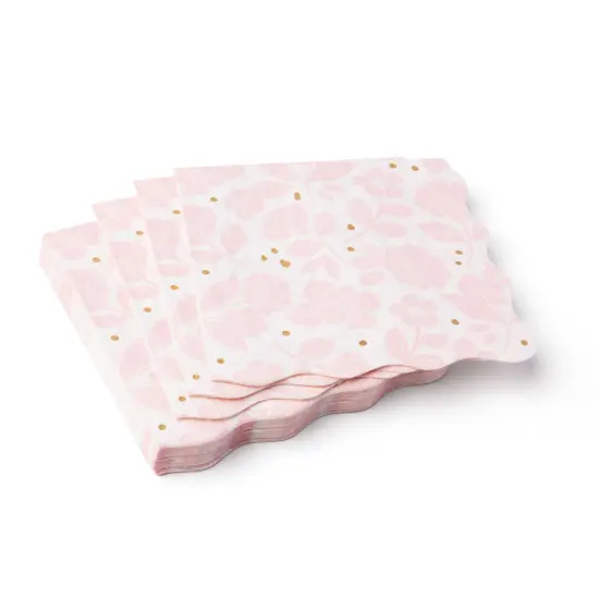 PETAL PINK ELEGANT FLORAL DINNER NAPKINS {2}