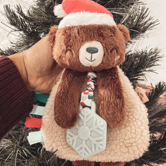 HOLIDAY BEAR PLUSH TEETHER TOY {2}