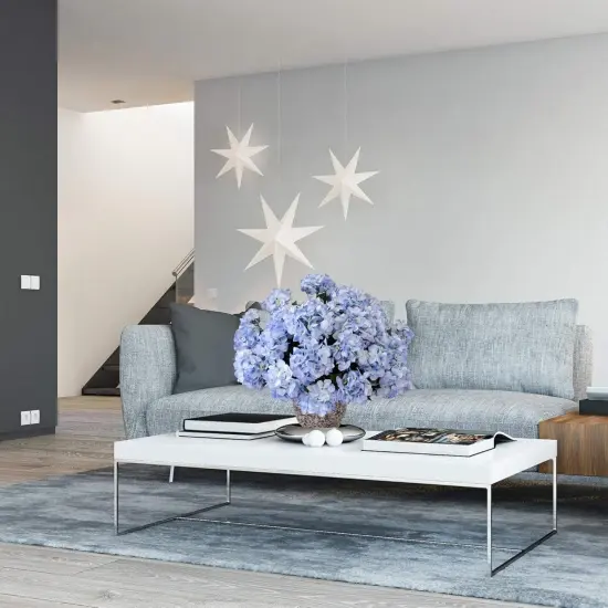 4-Pack: Blue Hydrangea Bush with 7 Sprays, 20-Inch, Patio & Garden, Floral Bush, Floral Home by Artificial Flowers {5}