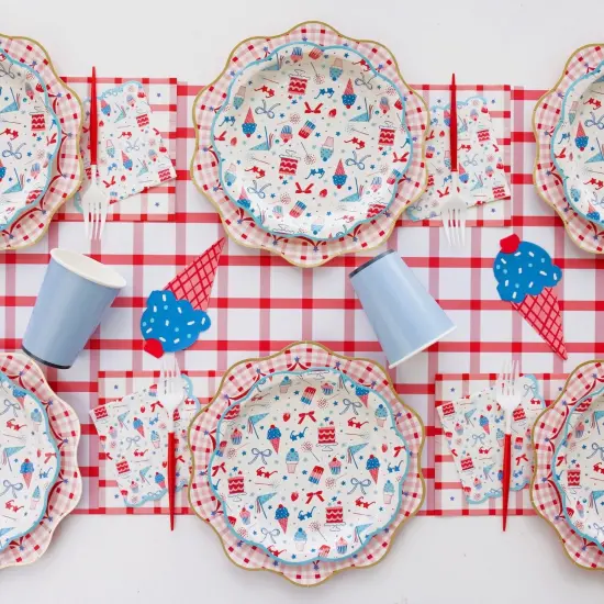 SKY BLUE SIGNATURE CUPS {4}