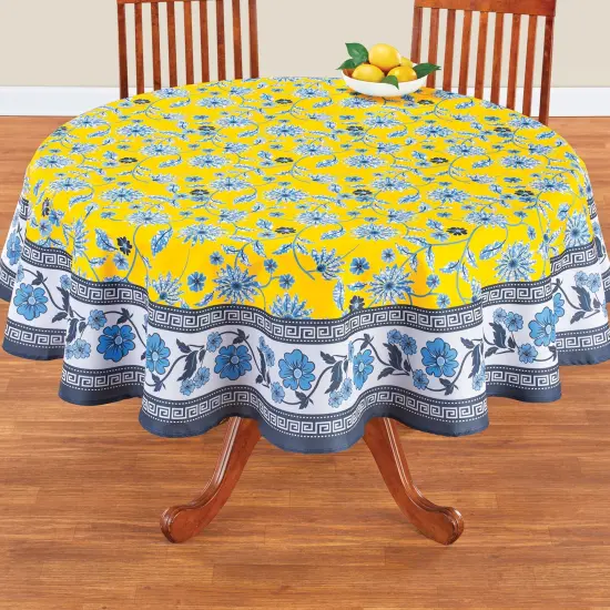 Collections Etc Floral Country Tablecloth {1}