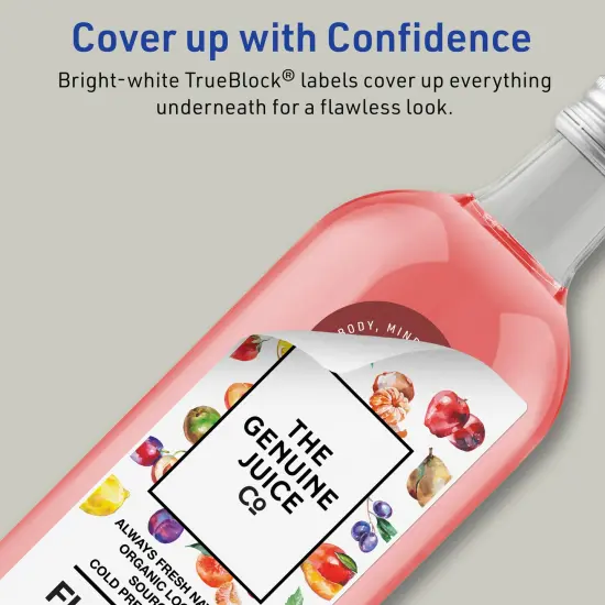 Avery TrueBlock Matte White Paper Labels,11" x 4-1/4" Rectangle {3}