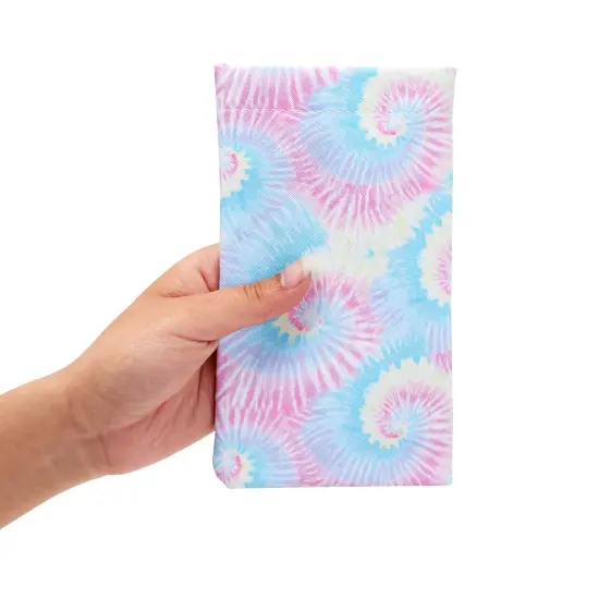 10 Pack Soft Eye Glasses Pouch with 10 Cleaning Cloths, Faux Leather Eyewear and Sunglasses Cases, 10 Designs (4 x 7 In) Multicolor {3}