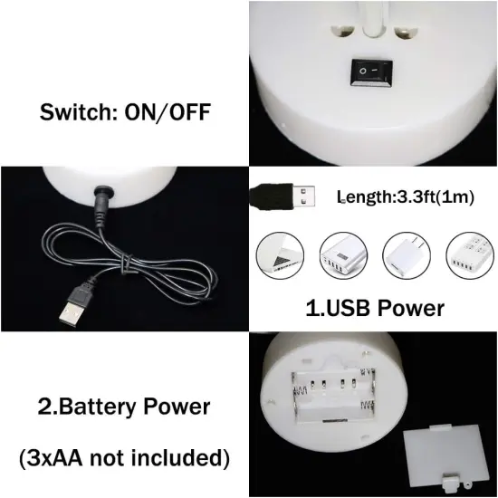 Summer LED Neon Moon Lights &ndash; Crescent Moon Shape Neon Sign, Battery Operated Table Lamp for Bedroom & Home Decor {4}