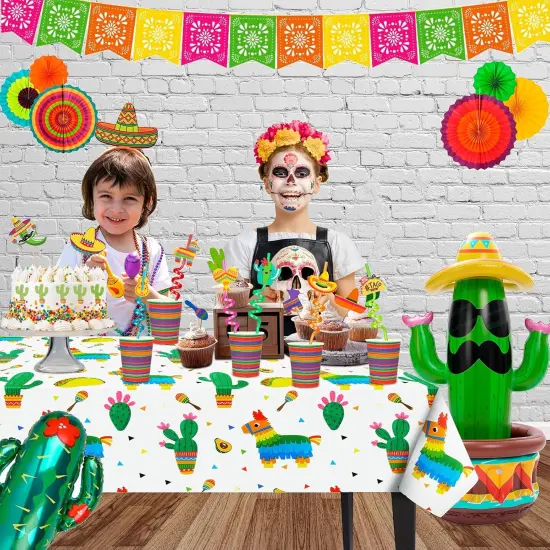 24PCS Mexican Fiesta Straws for Party Favors - Plastic Drinking Straws for Cinco De Mayo Party Supplies, Straws for Mexican Fiesta Taco Themed Party Straws for Kids Boys Girls Party Supplies {5}