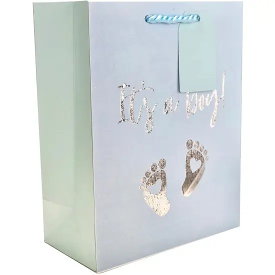 Pack/6: Its A Boy Gift Bag - 8 x 4 x 10" {1}