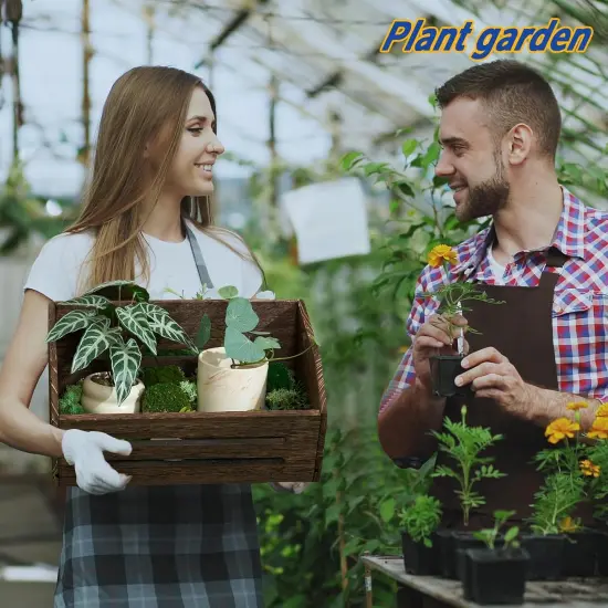 2 Pack Fast Assemble Rustic Wooden Crates for Storage {5}