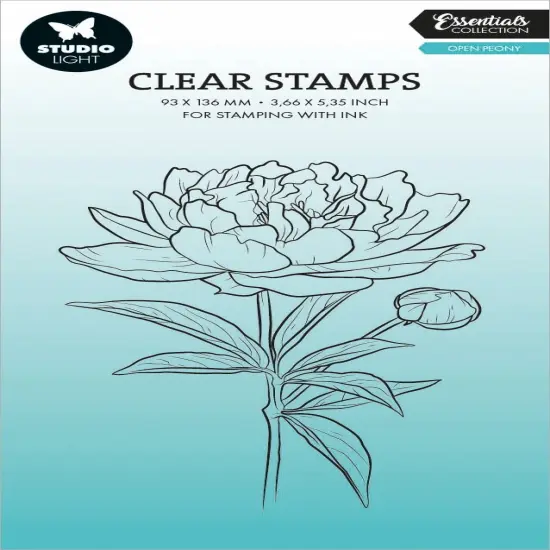 Studio Light Essentials Clear Stamp-Nr. 694, Open Peony {2}