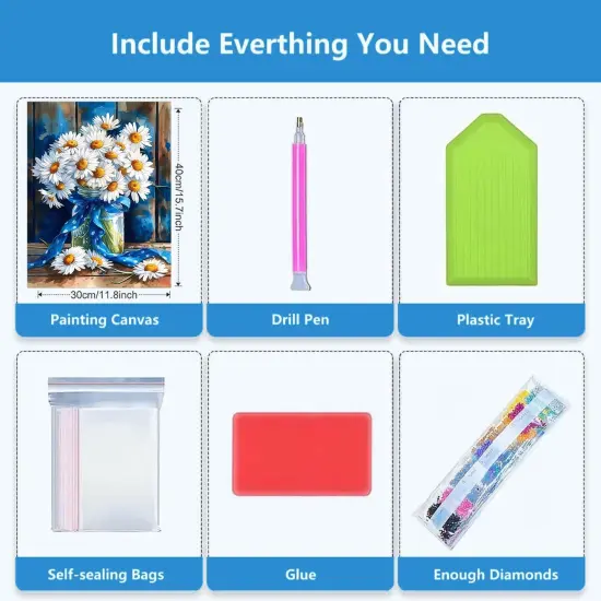 Flowers Diamond Art Kits for Adults {5}