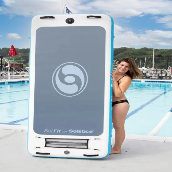 Swimline Inflatable Sol-Fit Aquatic Yoga Board Fitness Mat - 94" White {1}