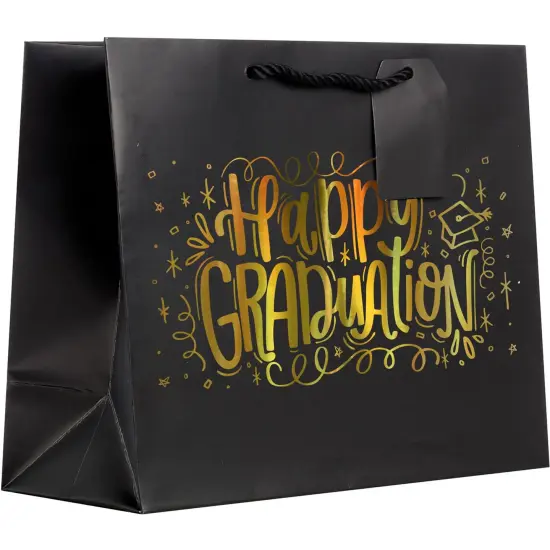 Pack/6: Happy Graduation Gift Bag - 12-1/2 x 5 x 10" {1}