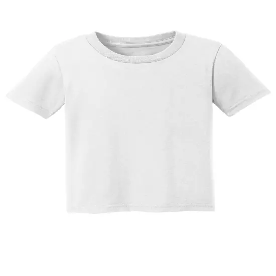 Port & Company&reg; Toddler Core Short Sleeve Cotton Tee White {2}