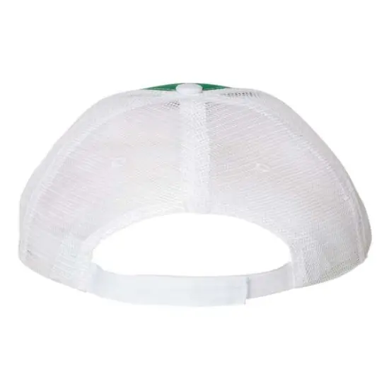 Valucap&reg; Sandwich Trucker Cap Stylish Comfortable Fit Kelly/ White {2}