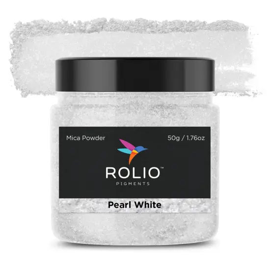 Rolio - 1 Jar Mica Powder (Pearl White) - 50g / 1.8 oz {1}