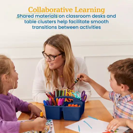 4-Compartment Medium Caddy, Storage Organizer, 6-Pack Earthtone {4}