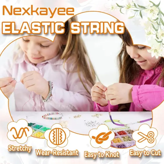 Elastic String for Bracelets, Wear-Resistant Bead Stings for DIY Bracelet, Necklace and Jewelry Making {2}