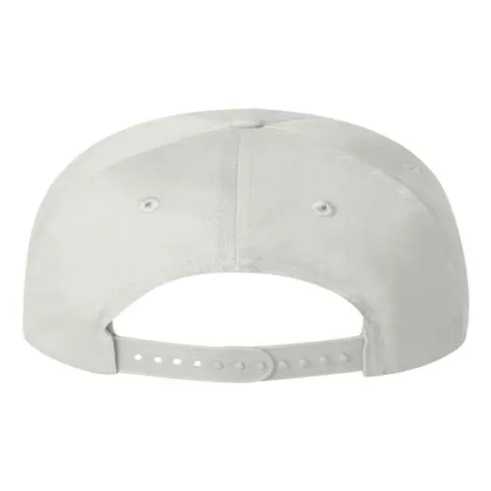 Valucap&reg; Five Panel Twill Cap Classic Comfortable Fit White {2}