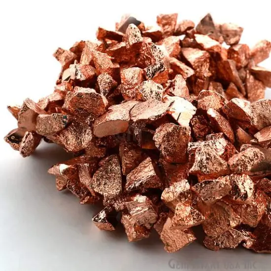 1 Strand Copper Pyrite AAA High Quality Rough Nugget Chips 10Inch length Jewelry Making Supply (RLCP-70011) {2}