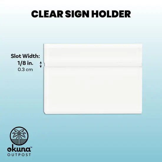 Clear Table Number Holders for Weddings, Acrylic Place Card Signs (6 Pack) {4}