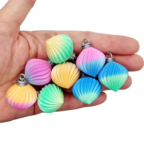 Pastel Miniature Ornaments, 20 piece Mix of Small Baubles in Pink Blue & Green, 1 inch wide, Adorabilities {3}