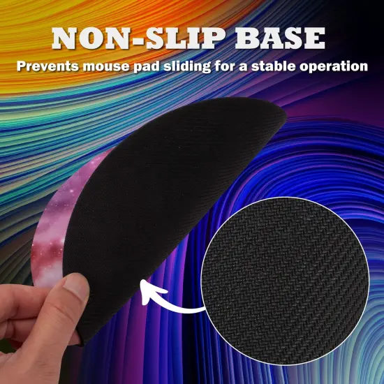 Insten Round Galaxy Mouse Pad for Home Office Gaming Computer Desk, Smooth Non Slip Rubber Mat, Pink Nebula {4}