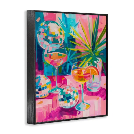 Stupell Industries Dazzling Disco Cocktails Framed Giclee Wall Art Design by LSR Design Studio {3}