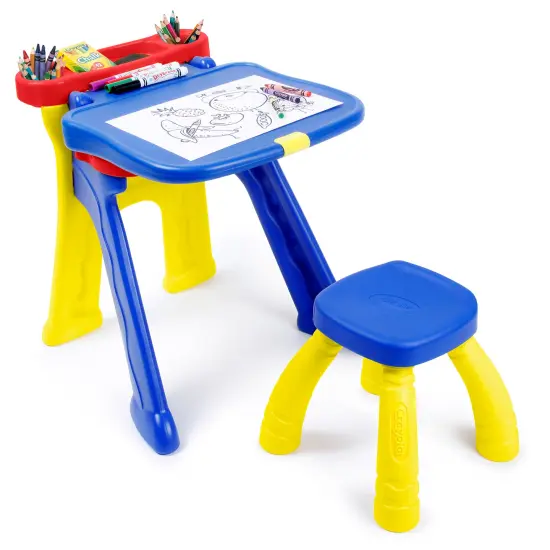 Crayola: Triple-The-Fun Art Studio - Converts Into Activity Desk, Includes Stool, Magnetic Dry Erase Board, Ages 3+ {3}